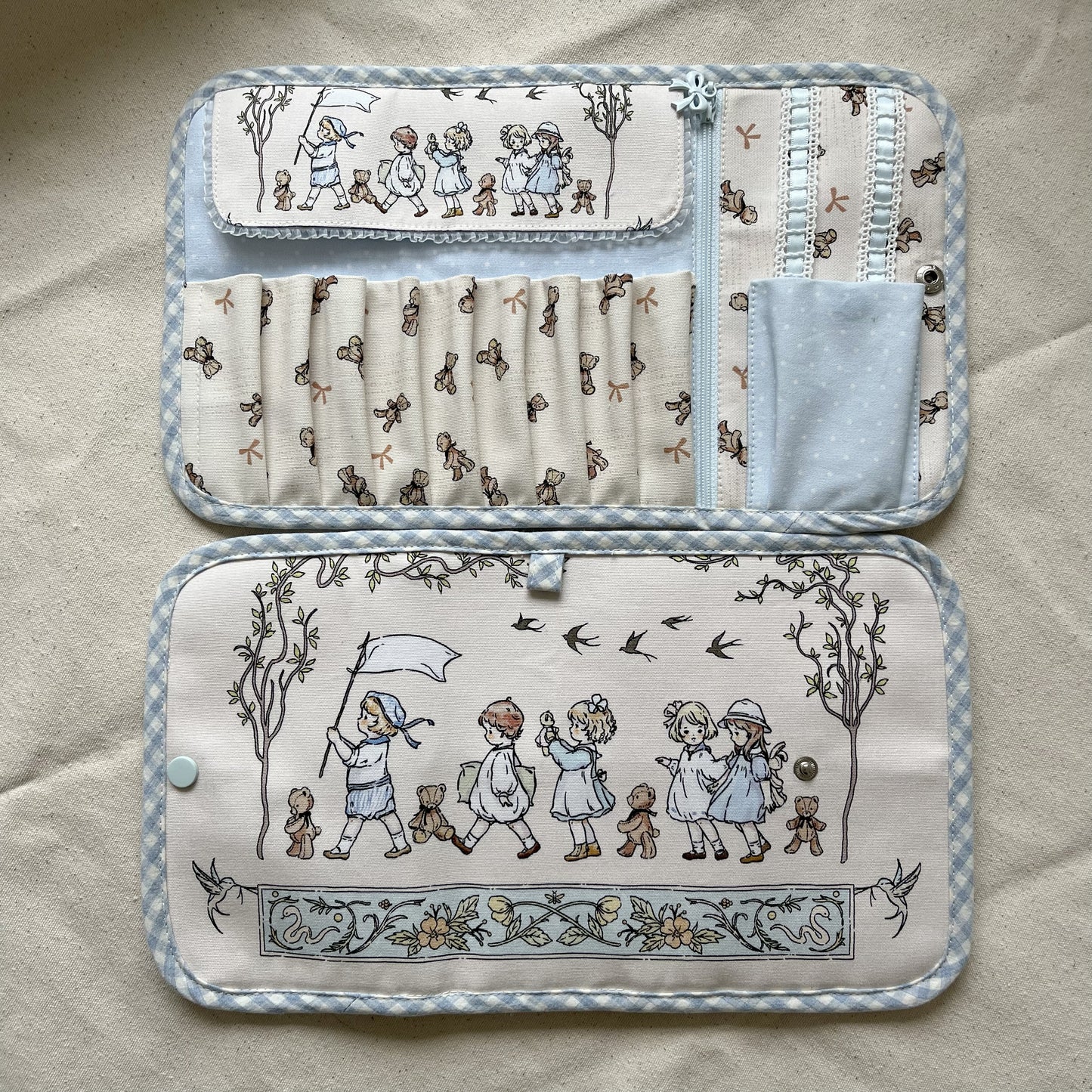 Handmade Illustrated Crochet Hook Case