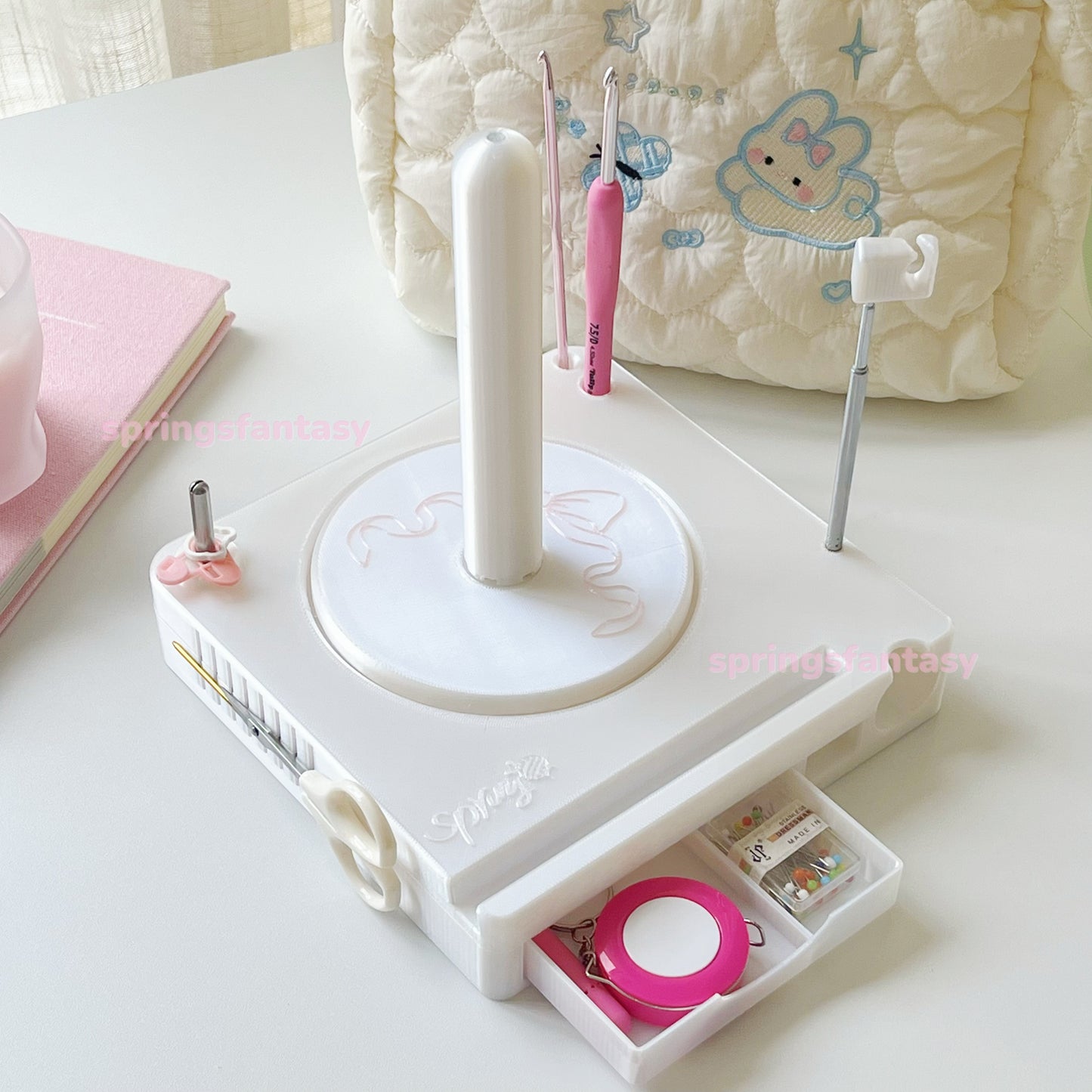 Shiny Portable Multi-Functional Yarn Spool Box