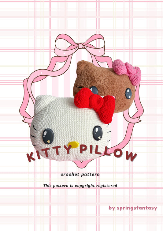 Kitty Pillow Crochet Pattern