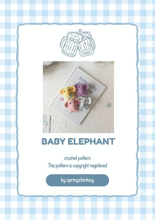 Baby Elephant Crochet Pattern with Video Tutorial
