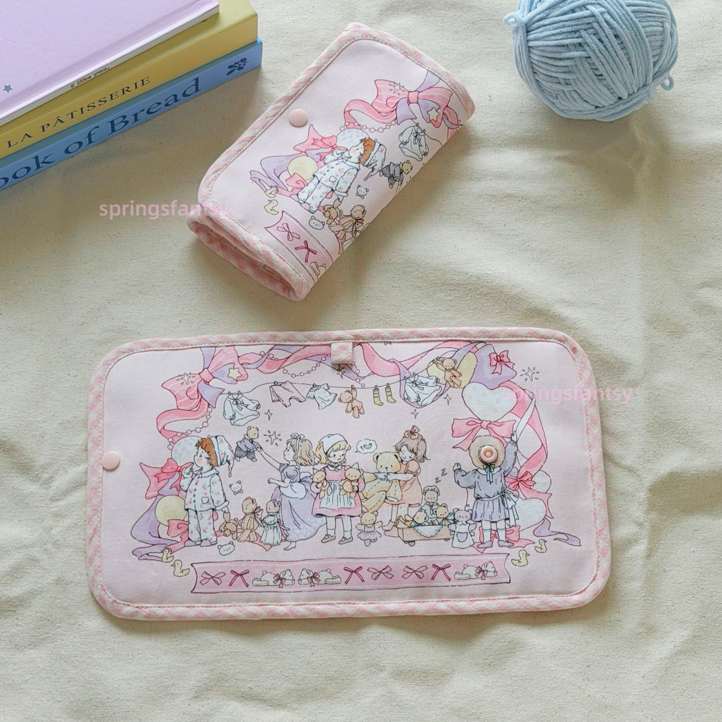 Handmade Illustrated Crochet Hook Case