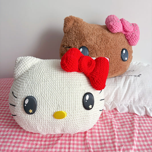 Kitty Pillow Crochet Pattern