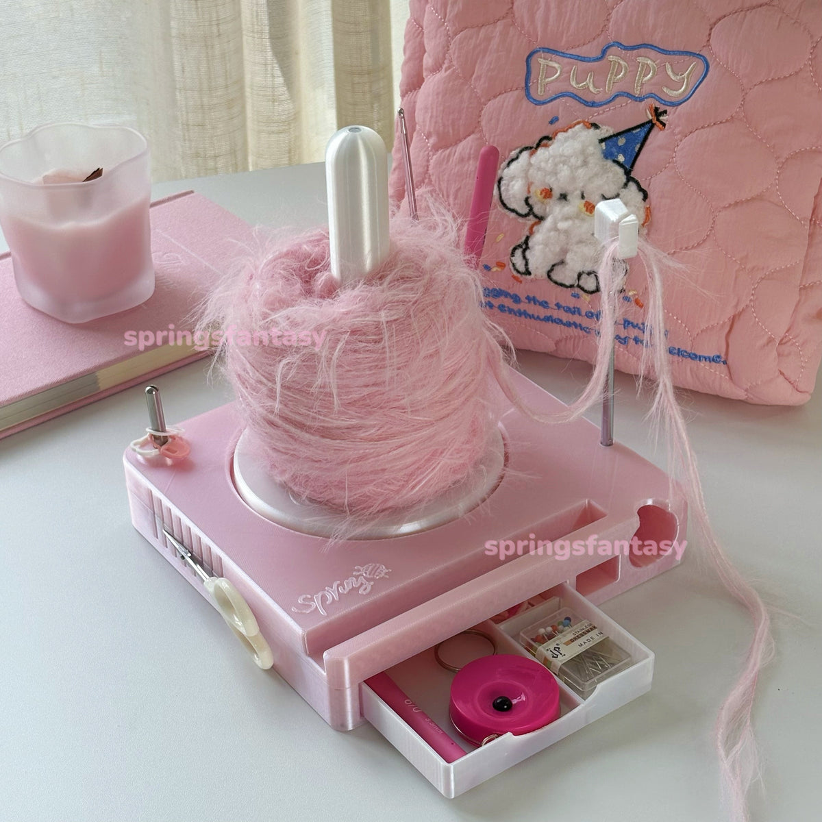 Shiny Portable Multi-Functional Yarn Spool Box
