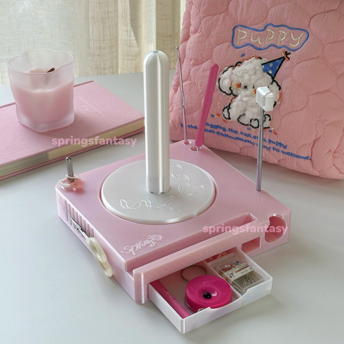 Shiny Portable Multi-Functional Yarn Spool Box