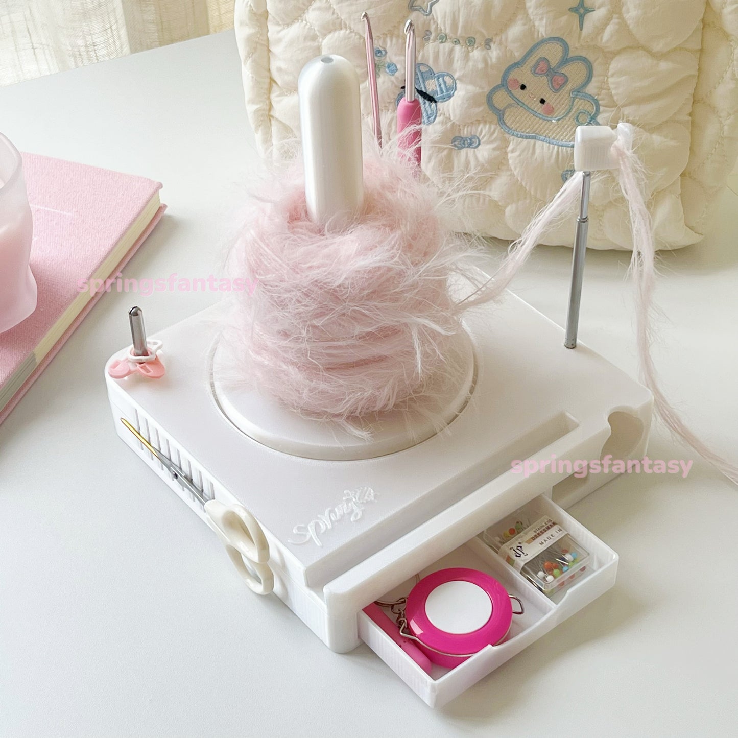 Shiny Portable Multi-Functional Yarn Spool Box