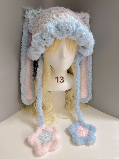 long eared bunny kitten hat