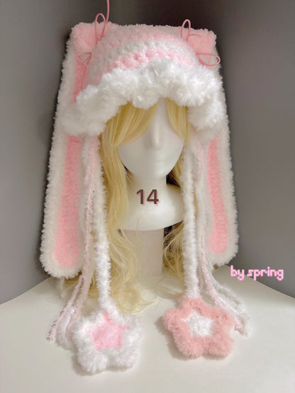 long eared bunny kitten hat