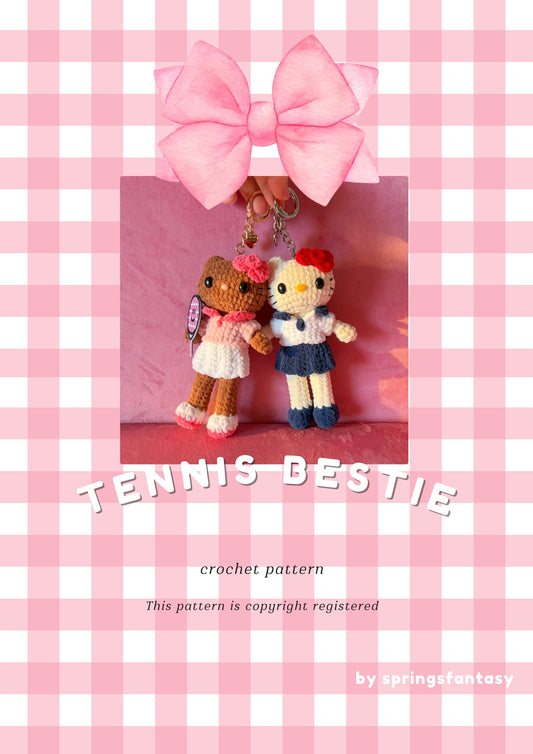 Tennis Bestie Keychain–PDF Pattern
